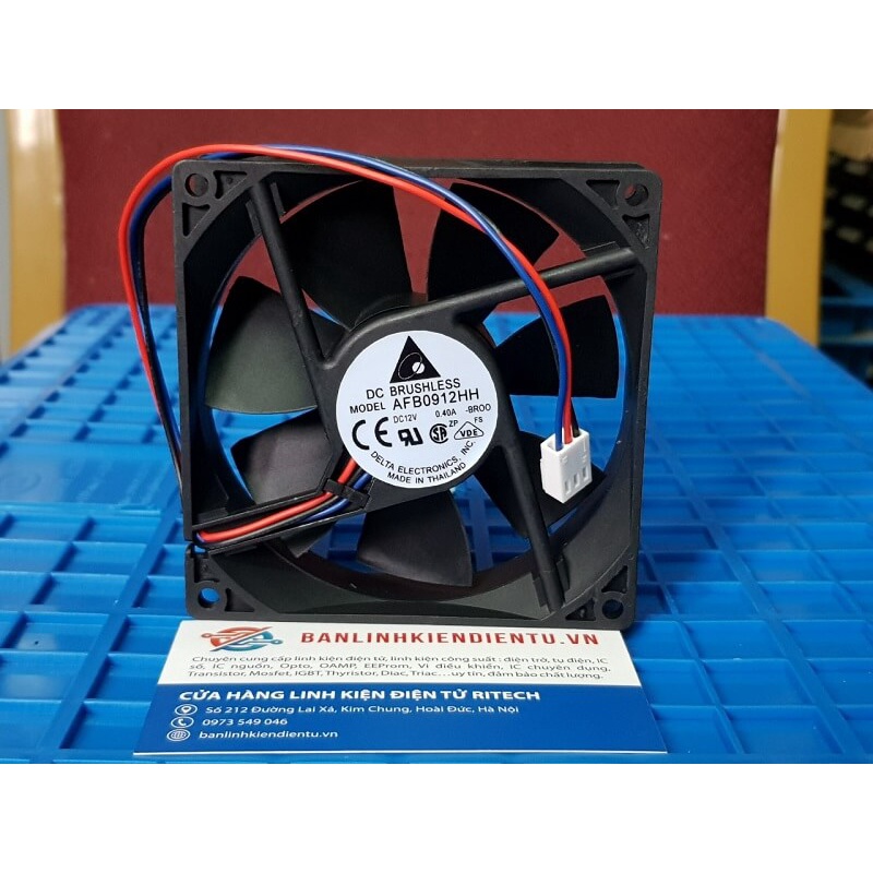 Quạt Delta AFB0912HH-BROO 12V 0.40A 90*90*25mm