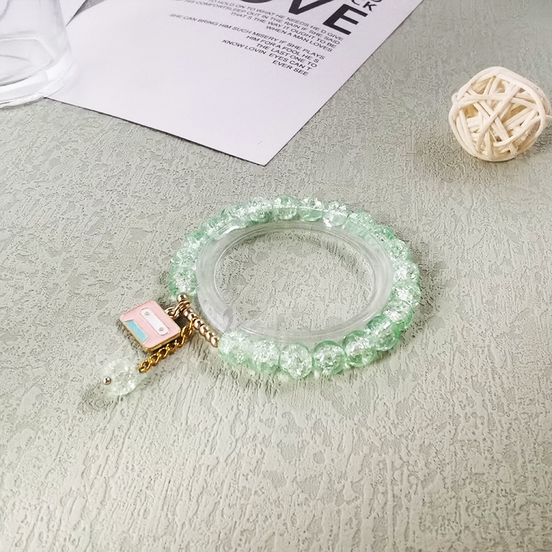 Mới Vòng Đeo Tay Đính Đá Pha Lê Hình Hoa Xinh Xắn Cho Nữ