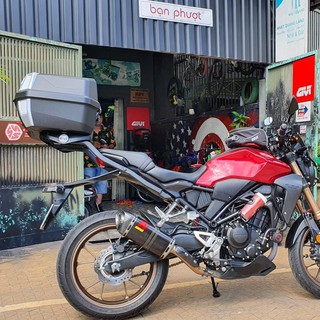 Combo Thùng Givi B42n và Baga Trợ Lực SRV cho Honda CB300R, CB150R