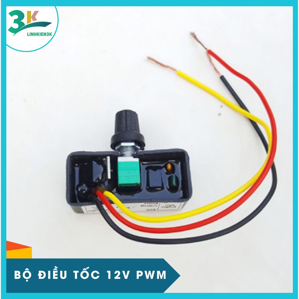 Bộ Điều Tốc 12V PWM 3 Dây Cho Động Cơ Quạt , Phun Sương