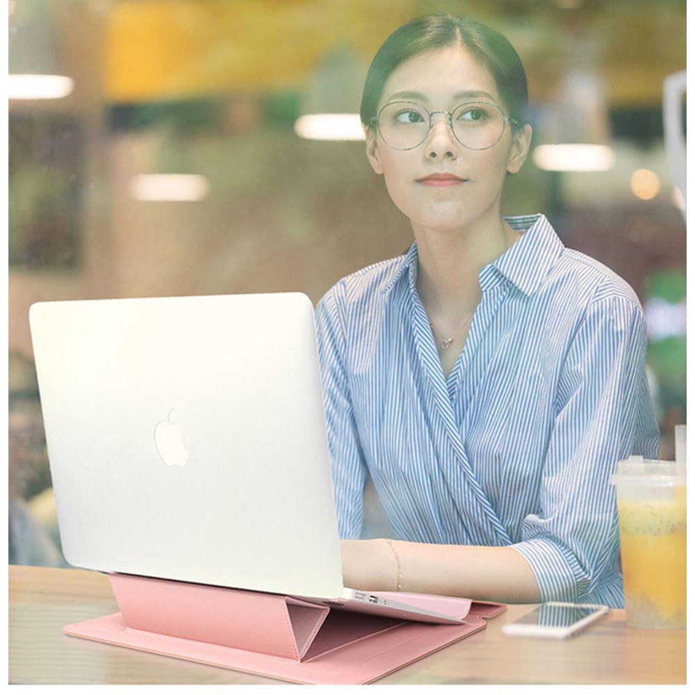 BEBETTERM Túi Da PU Đựng Laptop 3 Trong 1 Cho Xiaomi HP Dell Lenovo Huawei 11 13 15 17