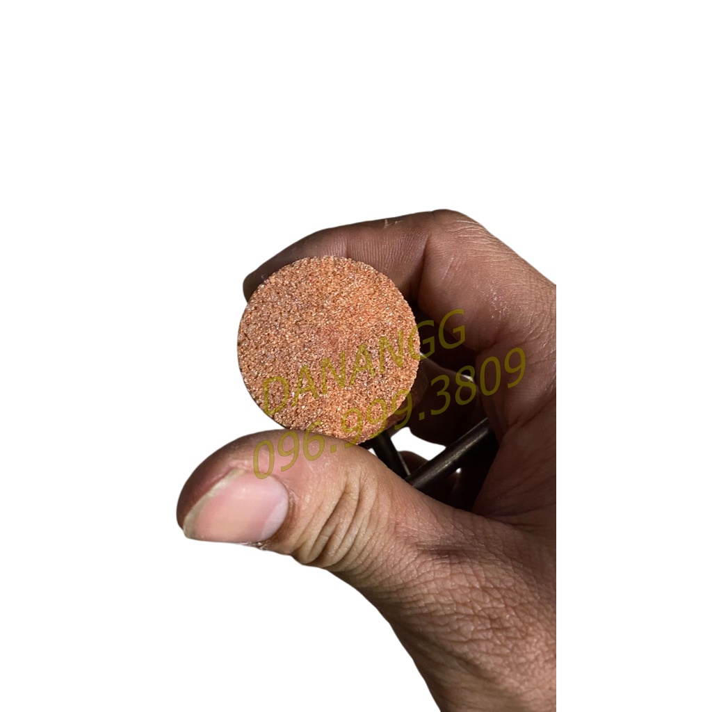 Đá mài đầu dẹp tròn trục 6mm