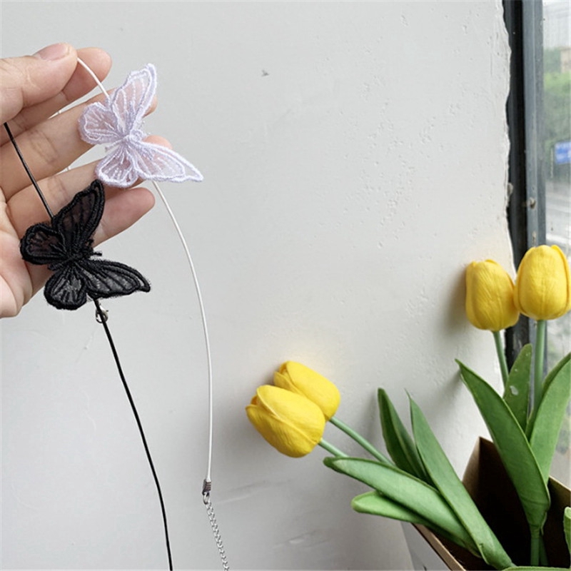 Vòng Cổ Mặt Hình Bướm Phong Cách Đơn Giản Thời Trang Cho Nữ