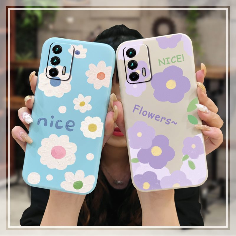Ốp Điện Thoại Màu Trơn Họa Tiết Hoạt Hình Cho OPPO Realme GT/GT Neo/Q3 Pro 5G/X7 Max/GT Neo