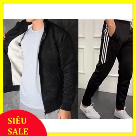 combo 1 áo khoác + quần TT 3 sọc