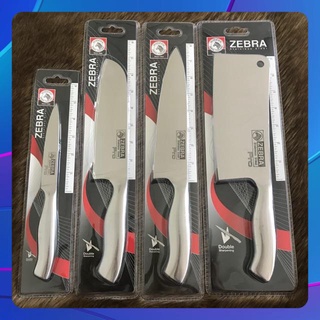 Bộ 4 dao Thép không gỉ Zebra Pro II - Thái Lan đúc nguyên khối cao cấp