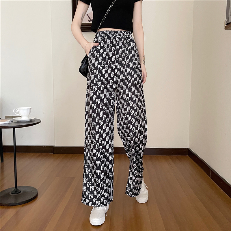 SUXI Quần Dài Ống Rộng Lưng Cao Thời Trang Mùa Hè Cho Nữ