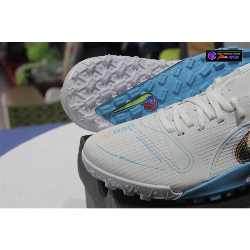Giày đá bóng Vapor 14 Academy TF - TRẮNG XANH(size39-45)