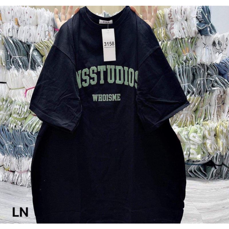 Áo Phông Tay Lỡ 3158 Cotton Khô Form Rộng Nam Nữ IESSTUDIOS