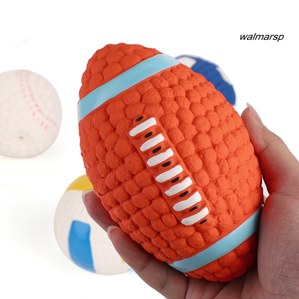 Đồ Chơi Quả Bóng Tennis Và Bóng Bầu Dục Có Âm Thanh Chống Cắn Dành Cho Thú Cưng