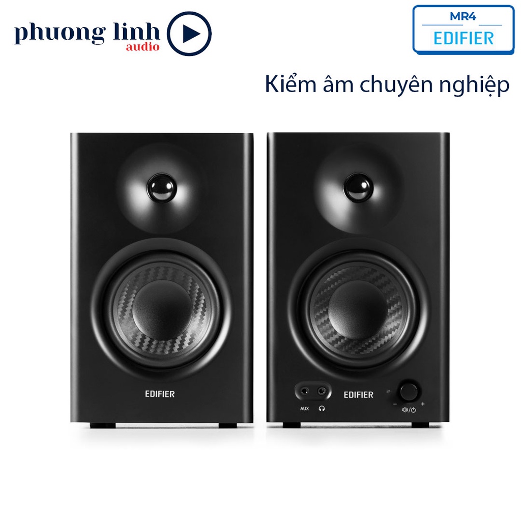 Loa kiểm âm Edifier MR4 Công suất 42W Đầu vào Balance Xử lý tín hiệu số DSP Driver bass 4 inch Hàng chính hãng