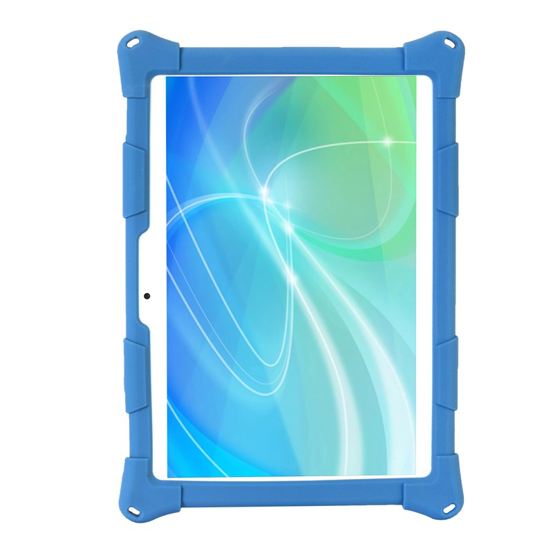 Ốp máy tính bảng silicon kèm giá đỡ có bút dây đeo màu xanh dương có thể điều chỉnh cho Teclast M30/M30 PRO 10.1 Inch