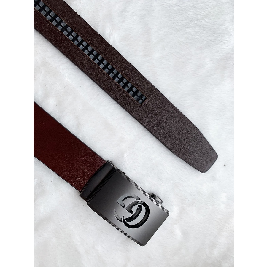 Thắt lưng da GG nhập khẩu italy dây nịt nam hàng cao cấp da bò 100% bản rộng 3.5cm