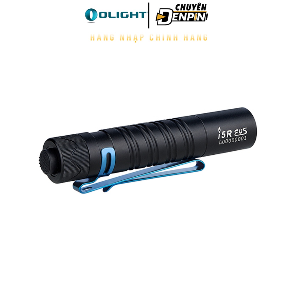 Đèn Pin mini Olight I5R công suất 350 lumens, chiếu xa 64 mét, dùng pin 14500 1420mAh, tích hợp cổng Type C trên pin.
