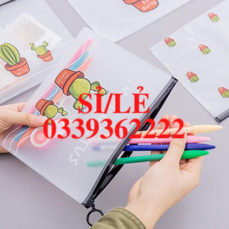 [ HAIANHSHOP ] Túi Đựng Bút Trong Suốt Khóa Zip Đáng Yêu - Nhiều Mẫu Duashop &gt;