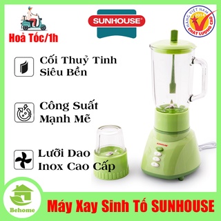 Máy xay sinh tố sunhouse shd5112 - máy xay sinh tố đa năng cối xay dung tích 1 lít, 2 cối thay thế