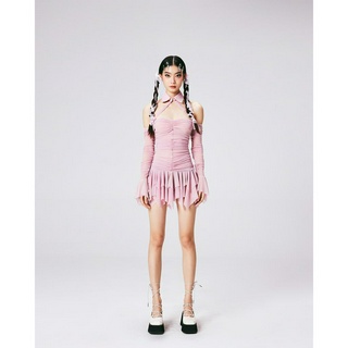 Đầm thun hồng phấn Mangata (Sugar Dress)