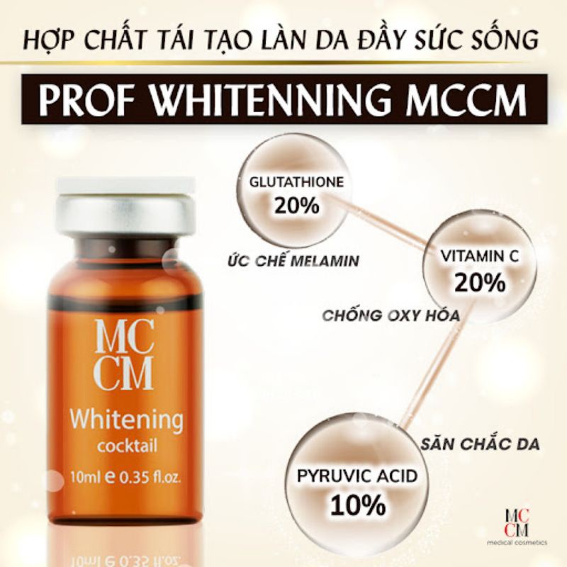 cấy tinh chất trắng sáng ♻️ PRO WHITENING COCKTAIK  1 LỌ X 10ML♻️