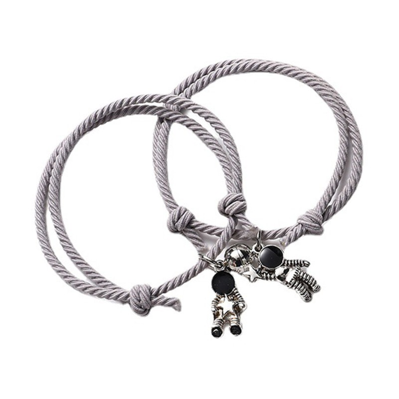 Bộ 2 Vòng Tay Tình Bạn Từ Tính Hình Phi Hành Gia Dễ Thương Sáng Tạo