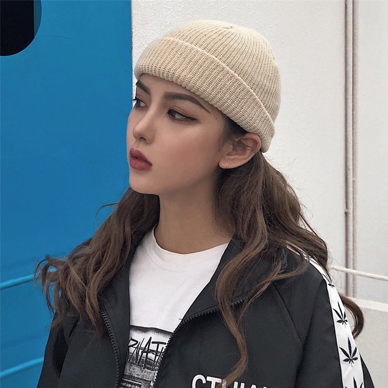 [Sỉ Tận Gốc] Mũ Len Beanie Trơn Dáng Ngắn Đủ Màu Cho Người Lớn, Trẻ Em (Ảnh &amp; video thật) 21cm