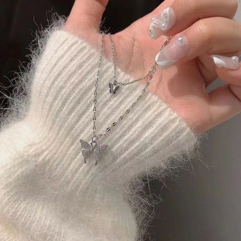 Vòng cổ Mặt Hình Bướm Phong Cách Hàn Quốc Thời Trang Cho Nữ