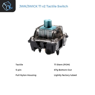Công tắc bàn phím cơ JWK Jwick T1 v2 tactile 67g switch