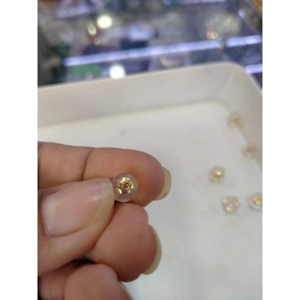 Đích bông kim loại bọc nhựa dẻo trong suốt(1đôi)