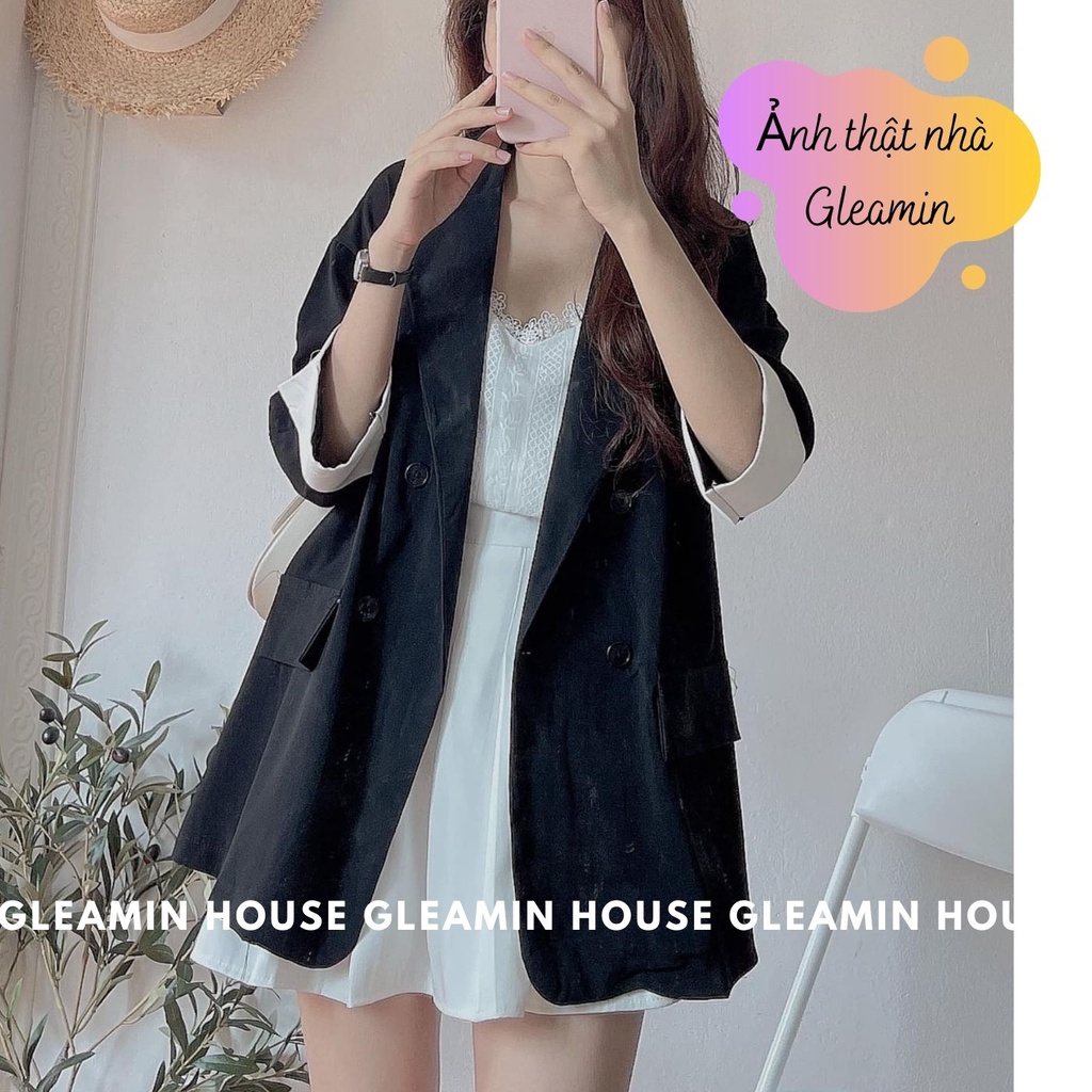 [HÀNG SẴN]ÁO BLAZER TAY LỠ KÈM ĐAI 4 cúc/Áo vest kèm đai tay lỡ,  Áo blazer nữ Hàn Quốc kèm thắt lưng