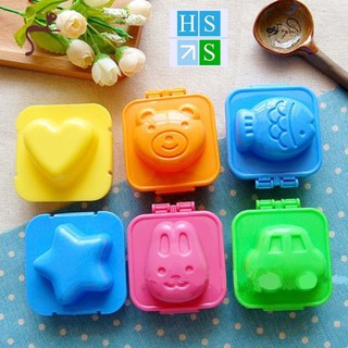 Set 06 Khuôn cơm Bento cho bé ăn dặm kiểu nhật - Khuôn ép cơm ép bánh làm rau câu hình thú dễ thương ngộ nghĩnh