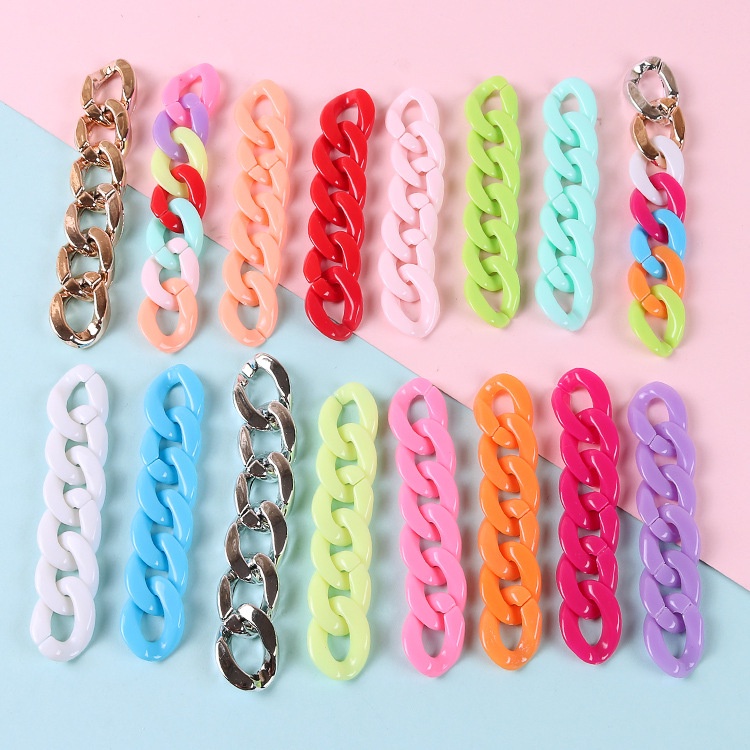 Set 50 Vòng Nhựa 17 * 22mm Trang Trí Bánh Macaron
