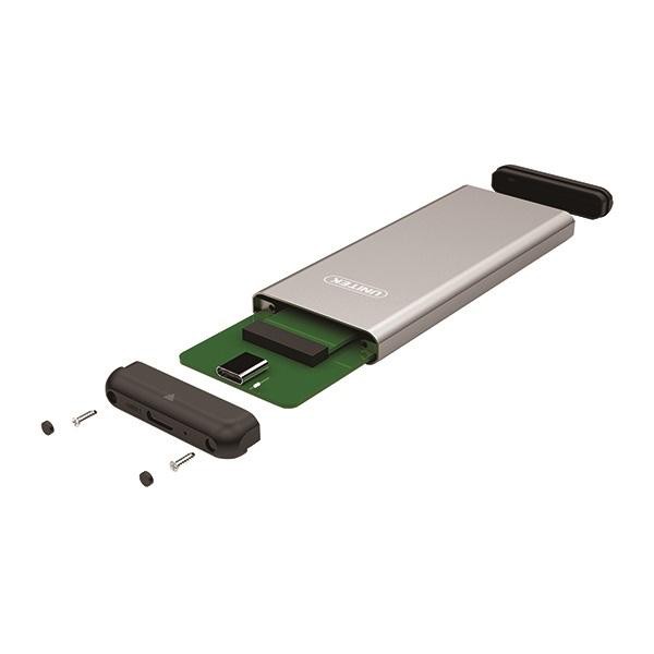 Box chuyển SSD M2 Sata sang ổ cứng di động Unitek Y-3365 chuẩn 3.0 hỗ trợ đến 5Gbps (Xám)
