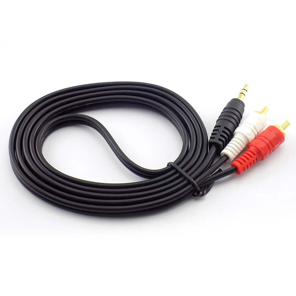 Dây Cáp Âm Thanh Nối Dài 1.5M 3M 5M 10M 2 RCA Đầu Cắm 3.5mm Chuyên Dụng