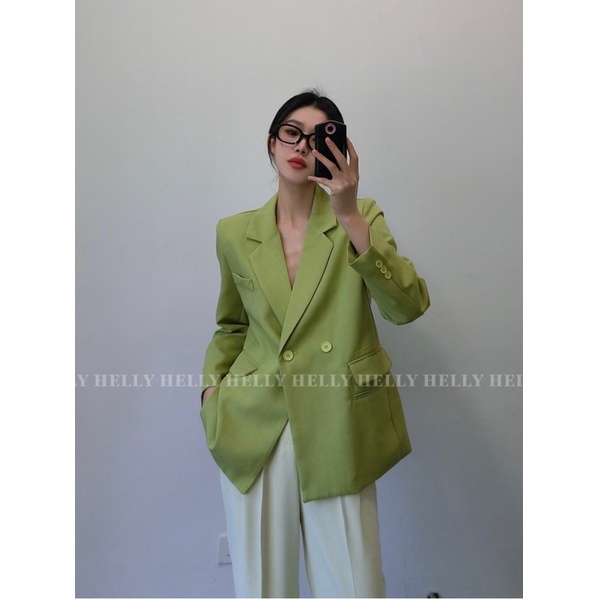 ÁO BLAZER NỮ FORM SUÔNG RỘNG HELLY SHOP