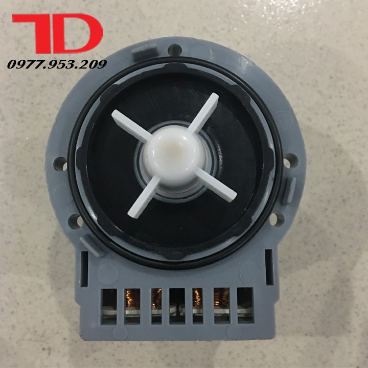 Bơm xả máy giặt cửa ngang loại bắt vít 5 lỗ phủ nhựa