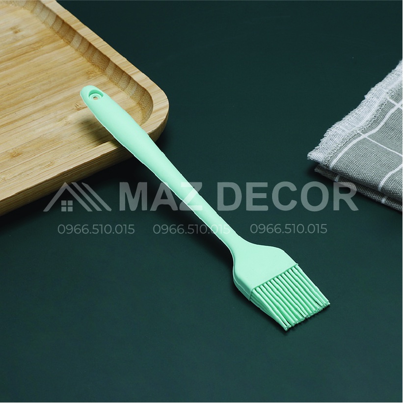 GIÁ SỈ TẠI XƯỞNG Cọ, chổi quét dầu silicon đúc 21cm - Màu sắc ngẫu nhiên Dụng cụ làm bánh: chổi quét dầu mỡ, nước sốt