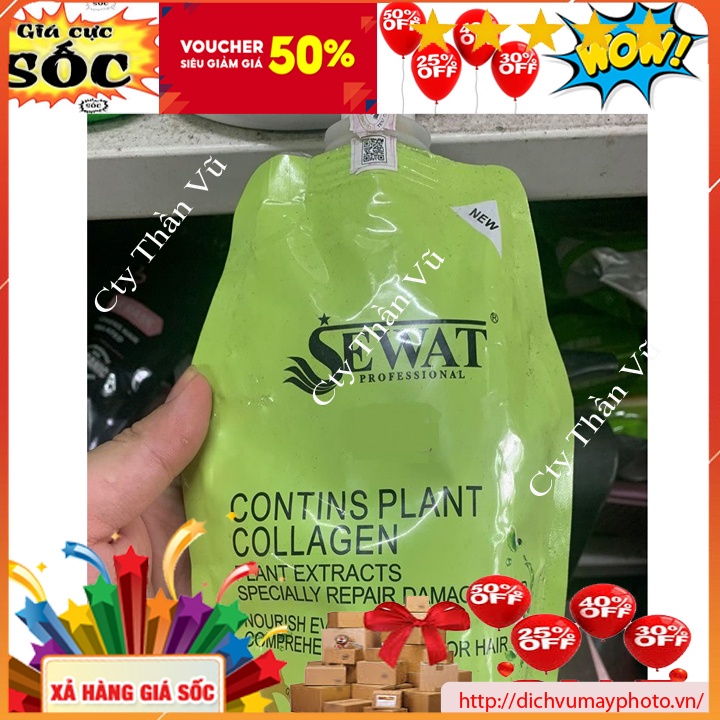 Hấp Phục Hồi Tóc Chiết Xuất Thực Vật Định Hình Tóc SEWAT