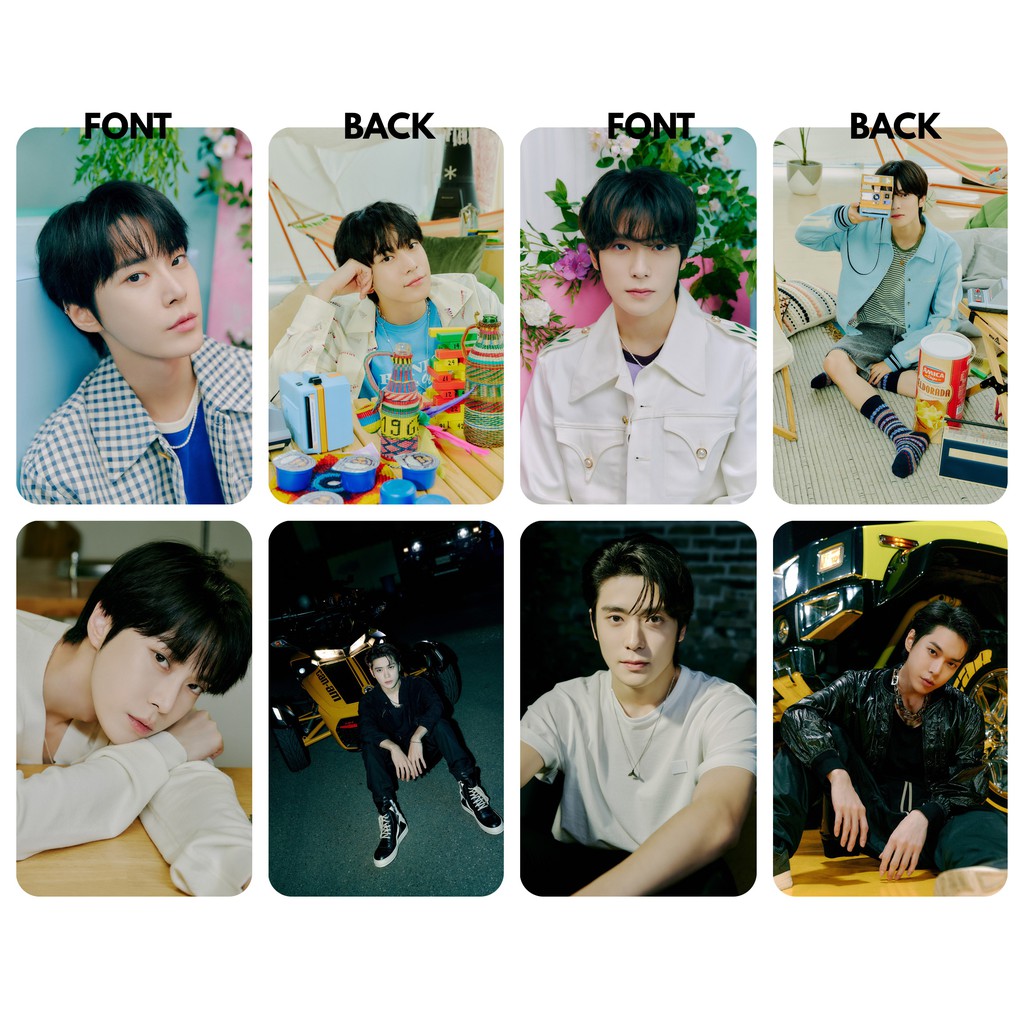 Set 20 card thẻ nhựa NCT 127 - Sticker bo góc in 2 mặt