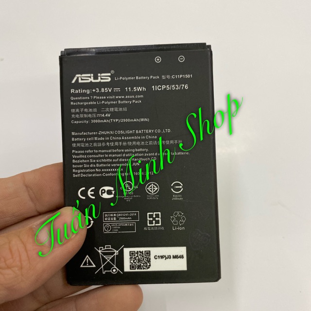 Pin Asus Zenfone 2 Laser/1ICP5/53/76/C11P1501