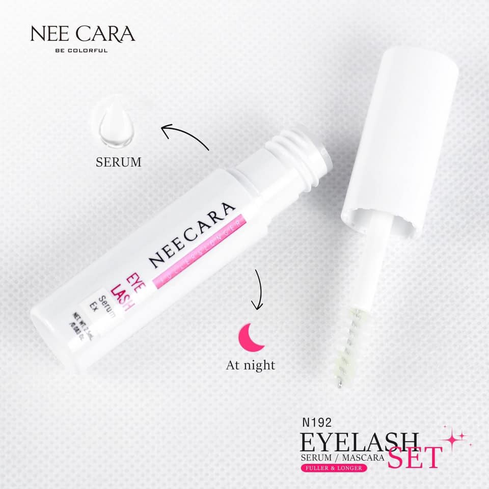 [Auth Thái] Serum Dưỡng Mi và Mascara Nee Cara - Eyelash Set Serum/ Mascara Fuller & Longer Neecara N192