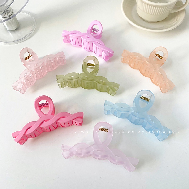 Kẹp Tóc Nhiều Màu Sắc Bằng Acrylic Thời Trang Sành Điệu Cho Nữ