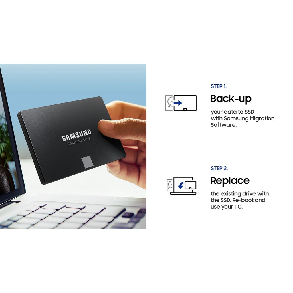 Ổ Cứng SSD Samsung - 250GB 500GB - 870EVO - SATA 3 | 2.5&quot; | Read up to 550MB/s - Hàng Chính Hãng