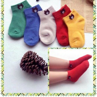 [Cute Hạt Dẻ] Tất/ Vớ Len Hình Gấu Mềm Mịn, Giữ Ấm Chân Cho Bé (0-2 Tuổi)