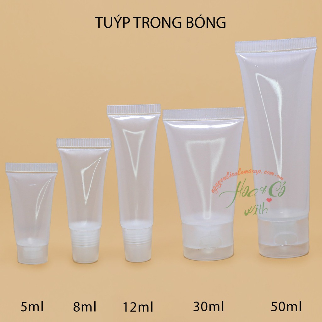 TUÝP CHIẾT MỸ PHẨM TRONG BÓNG ( NHIỀU MẪU )