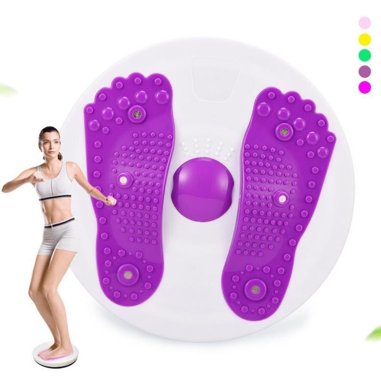 Đĩa Xoay Eo Thon Gọn Kết Hợp Massager Bàn Chân