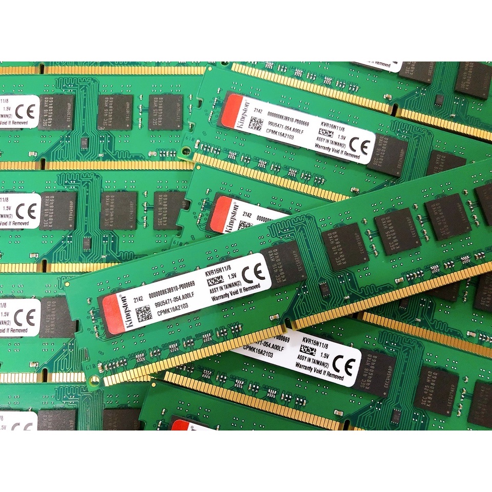 Ram PC Kingston DDR3 8GB 1600MHz (KVR16N11/8) - Chính hãng bảo hành 36 tháng