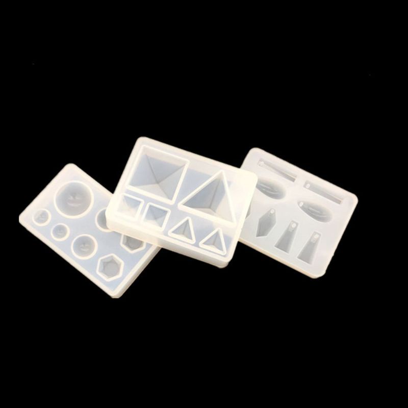 [Hàng mới về] 4 Khuôn silicon dùng làm trang sức hình kim tự tháp