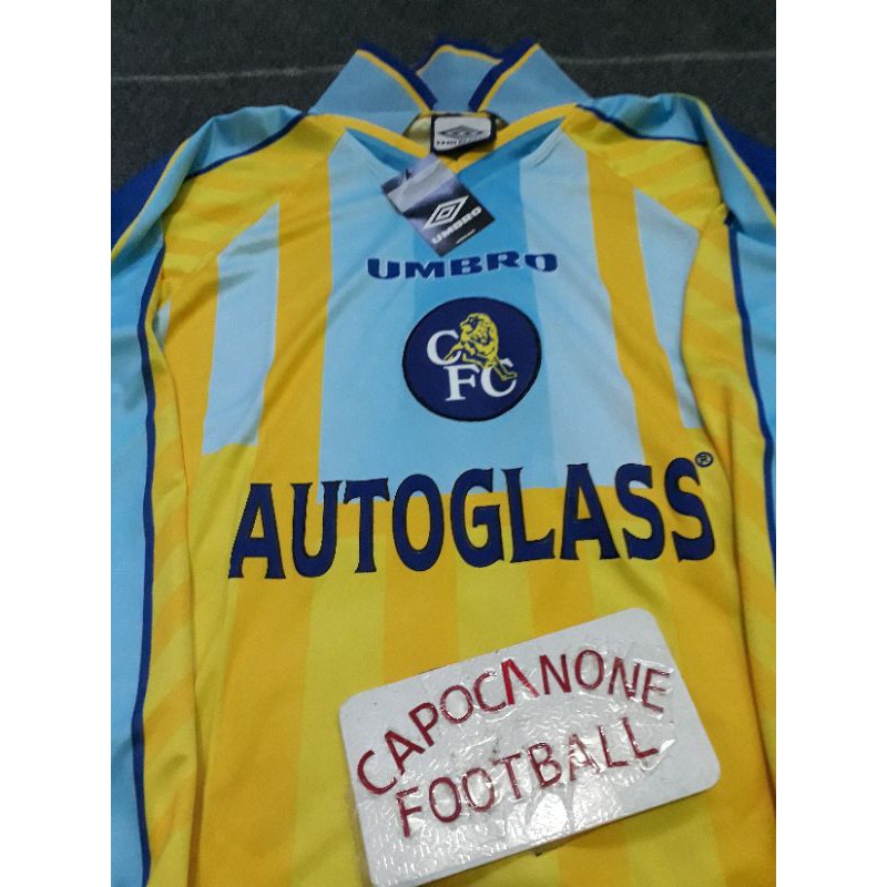 Áo Thun Tay Dài Jersey Chelsea Retro 1997 1998 Autoglass 97 98 Ls 1996 96