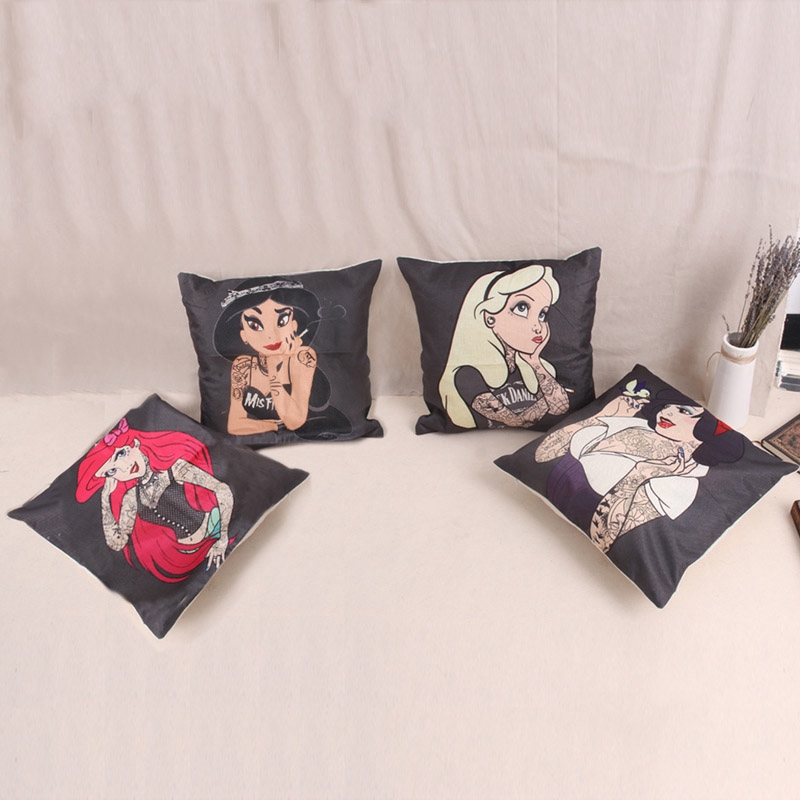 ☀READY STOCK 45x45cm Princess Linen Cushion Cover Pillow Decorative Sofa Bedroom Home Decor