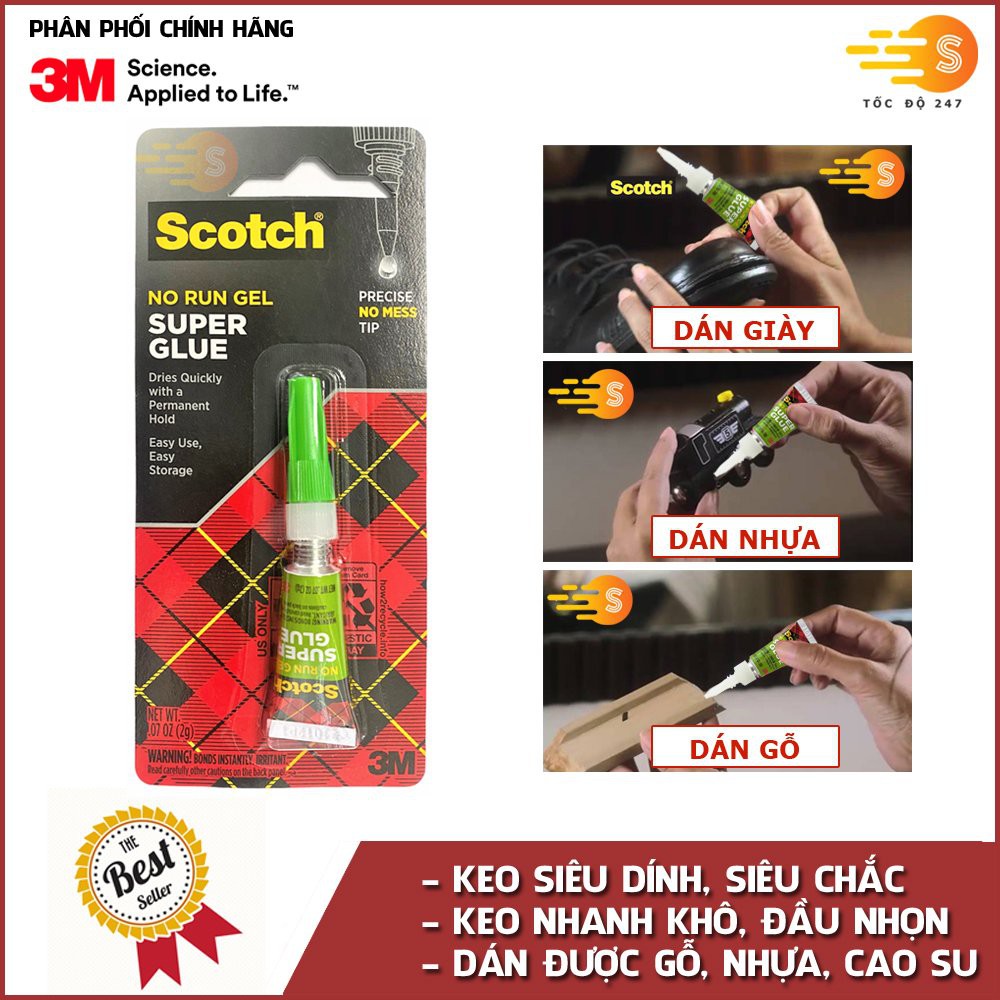 Keo dán giày, gỗ, nhựa đa năng siêu dính 3M Scotch AD113