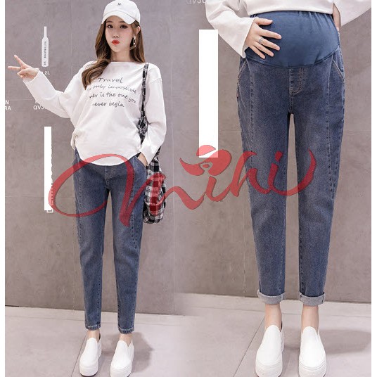 Quần bò bầu, quần Jean / Jeans cho bà bầu HÀNG QUẢNG CHÂU CAO CẤP CHẤT ĐẸP (có ảnh THẬT)